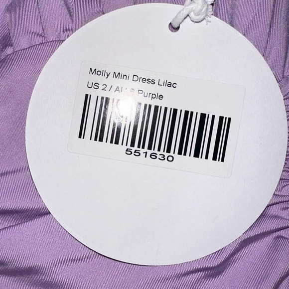 NWT Princess Polly Molly Mini Dress Lilac US 2 / AU 6 - Picture 2 of 3